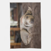 Niedliche Kleintiere | Weimaraner Welpenschlafen Geschirrtuch (Vertikal)