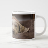 Niedliche Kleintiere | Weimaraner Welpenschlafen Jumbo-Tasse (Rechts)