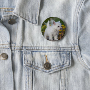 Niedliche Kleintiere   West Highland White Terrier Button