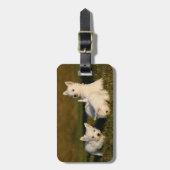 Niedliche Kleintiere | West Highland White Terrier Gepäckanhänger (Vorderseite vertikal)