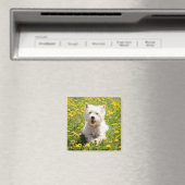 Niedliche Kleintiere | Westie Hund in Lüstern Magnet (In Situ (Geschirrspüler))