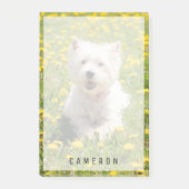 Niedliche Kleintiere | Westie Hund in Lüstern Post-it Klebezettel (Vorderseite)