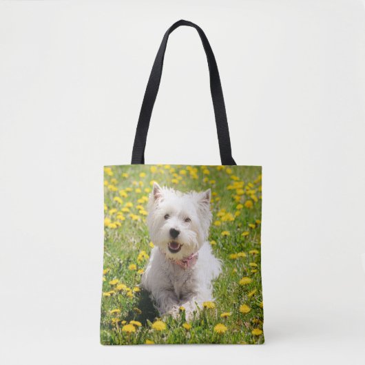 Niedliche Kleintiere | Westie Hund in Lüstern Tasche (Vorderseite)