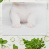 Niedliche Kleintiere | White Corgi Puppy Geschirrtuch (Gefaltet)