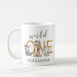 Niedliche Kleintiere Wild One Safari Geburtstag Kaffeetasse