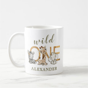 Niedliche Kleintiere Wild One Safari Geburtstag Kaffeetasse