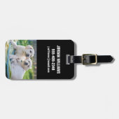 Niedliche Kleintiere | Yellow Labrador Retrievers Gepäckanhänger (Vorderseite horizontal)