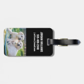 Niedliche Kleintiere | Yellow Labrador Retrievers Gepäckanhänger (Rückseite horizontal)