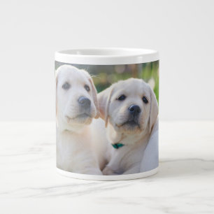 Niedliche Kleintiere Yellow Labrador Retrievers Jumbo-Tasse