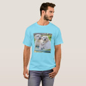 Niedliche Kleintiere | Yellow Labrador Retrievers T-Shirt (Vorne ganz)