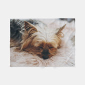 Niedliche Kleintiere | Yorkshire Terrier Fleecedecke (Vorderseite (Horizontal))