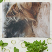 Niedliche Kleintiere | Yorkshire Terrier Geschirrtuch (Gefaltet)