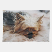 Niedliche Kleintiere | Yorkshire Terrier Geschirrtuch (Horizontal)