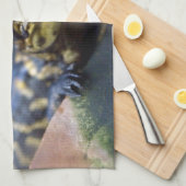 Niedliche Kleintiere | Young Alligator Geschirrtuch (Viertel Falte)