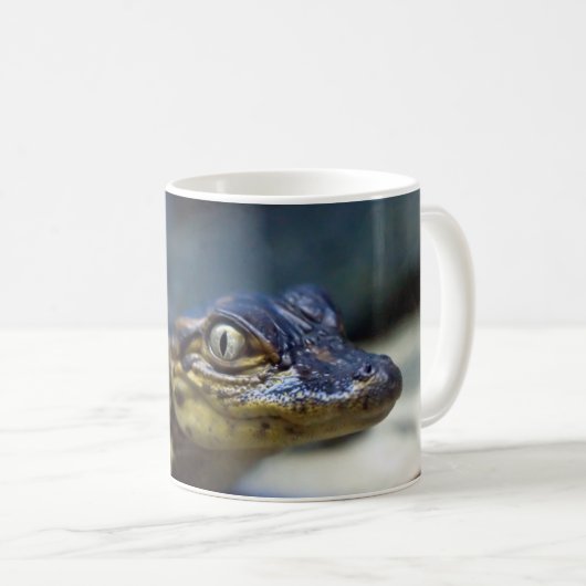 Niedliche Kleintiere | Young Alligator Kaffeetasse (VorderseiteRechts)