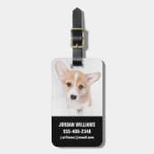Niedliche Kleintiere | Young Corgi Puppy Gepäckanhänger (Vorderseite vertikal)