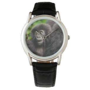 Niedliche Kleintiere Young Mountain Gorilla Armbanduhr