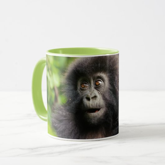 Niedliche Kleintiere | Young Mountain Gorilla Tasse (Vorderseite Links)