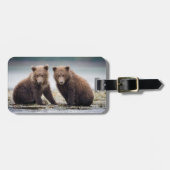 Niedliche Kleintiere | Zwei Bärenkuppen Gepäckanhänger (Vorderseite horizontal)