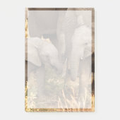 Niedliche Kleintiere | Zwei junge Elefanten Post-it Klebezettel (Vorderseite)