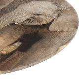 Niedliche Kleintiere | Zwei junge Elefanten Schneidebrett (Ecke)