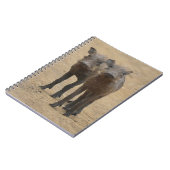 Niedliche Kleintiere | Zwei junge Kriegshunde Notizblock (Linke Seite)