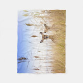 Niedliche Kleintiere | Zwei junge Weiße Schwänzer Fleecedecke (Vorderseite)