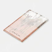 Niedliche Kleintiere | Zwei junge Zebras Post-it Klebezettel (angewinkelt)