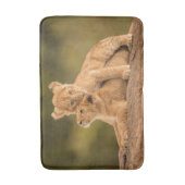 Niedliche Kleintiere | Zwei Lion Cubs Badematte (Vorderseite Vertikal)