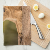 Niedliche Kleintiere | Zwei Lion Cubs Geschirrtuch (Viertel Falte)