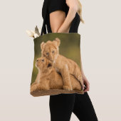 Niedliche Kleintiere | Zwei Lion Cubs Tasche (Von Nahem)