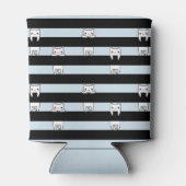 Niedliche Kletterkatzen auf gestreift Personalisie Dosenkühler (Rückseite)