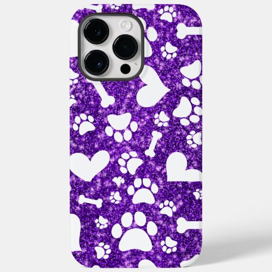 Niedliche Knochen und Paw drucken iPhone Cover (Rückseite)