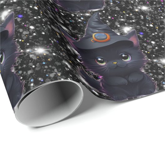 Niedliche Knorpelkatze Geschenkpapier (Rolleneckpunkt)