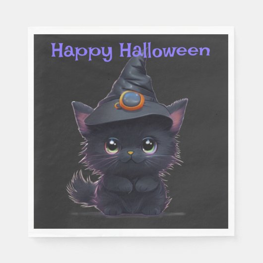 Niedliche Knorpelkatze Serviette (Vorderseite)