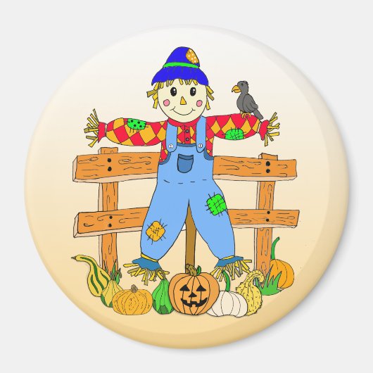 Niedliche Knorpelschnecke Halloween oder Herbst Magnet (Vorne)