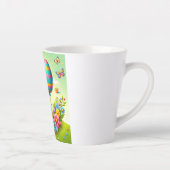 Niedliche, knuddelige und farbenfrohe Osterhase Milchtasse (Rechts)