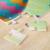 Niedliche, knuddelige und farbenfrohe Osterhase Puzzle (Seite)