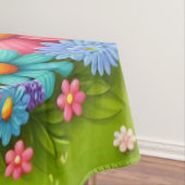 Niedliche, knuddelige und farbenfrohe Osterhase Tischdecke (Beispiel)