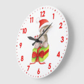 Niedliche Koala Art Weihnachtsmauer Große Wanduhr (Winkel)