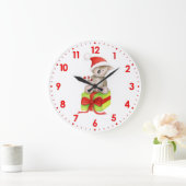 Niedliche Koala Art Weihnachtsmauer Große Wanduhr (Zuhause)