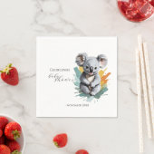 Niedliche Koala Babydusche Serviette (Beispiel)