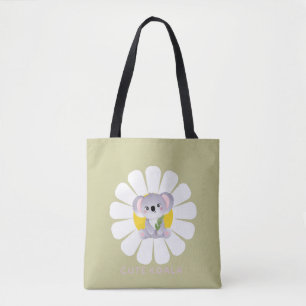 Niedliche koala Bären daisy Blume Zoo Liebe Tasche