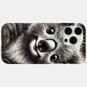 Niedliche Koala-Bärendarstellung auf texturierter Case-Mate iPhone Hülle (Rückseite (Horizontal))