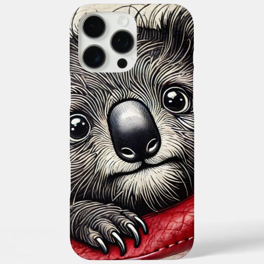 Niedliche Koala-Bärendarstellung mit lebhaften Far Case-Mate iPhone Hülle (Rückseite)