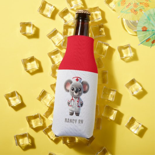 Niedliche Koala-Bärenkurse mit Red Stethoscope Flaschenkühler (In Situ Sommer)