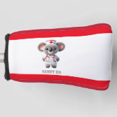 Niedliche Koala-Bärenkurse mit Red Stethoscope Golf Headcover (Vorderseite)