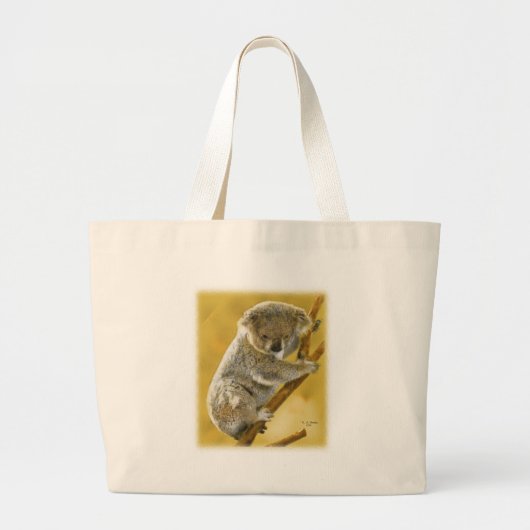 Niedliche… Koala-Bärn-… Strand-Tasche! Jumbo Stoffbeutel (Vorne)