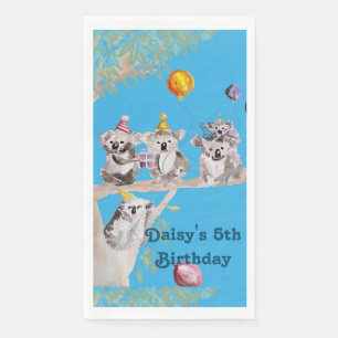 Niedliche Koala Bear Geburtstag Tierisches Party S Serviette