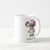 Niedliche Koala Bear Nurse Personalisiert Kaffeetasse (VorderseiteRechts)